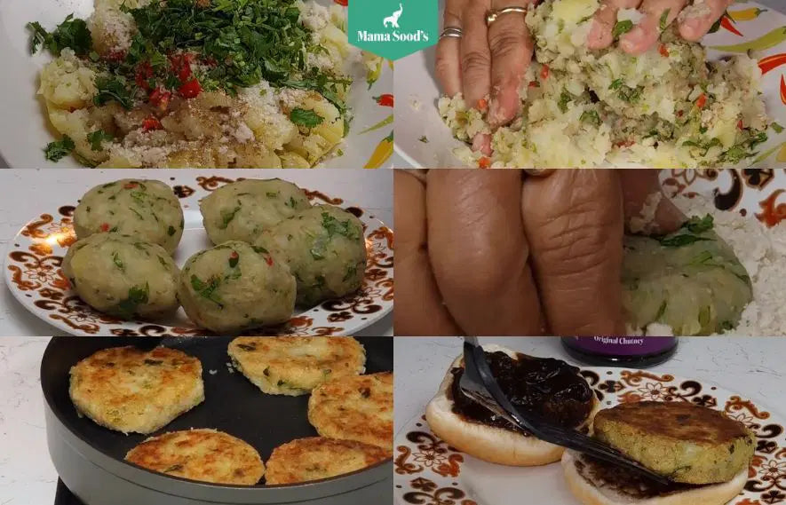 Date & Tamarind Aloo Tikki Burger
