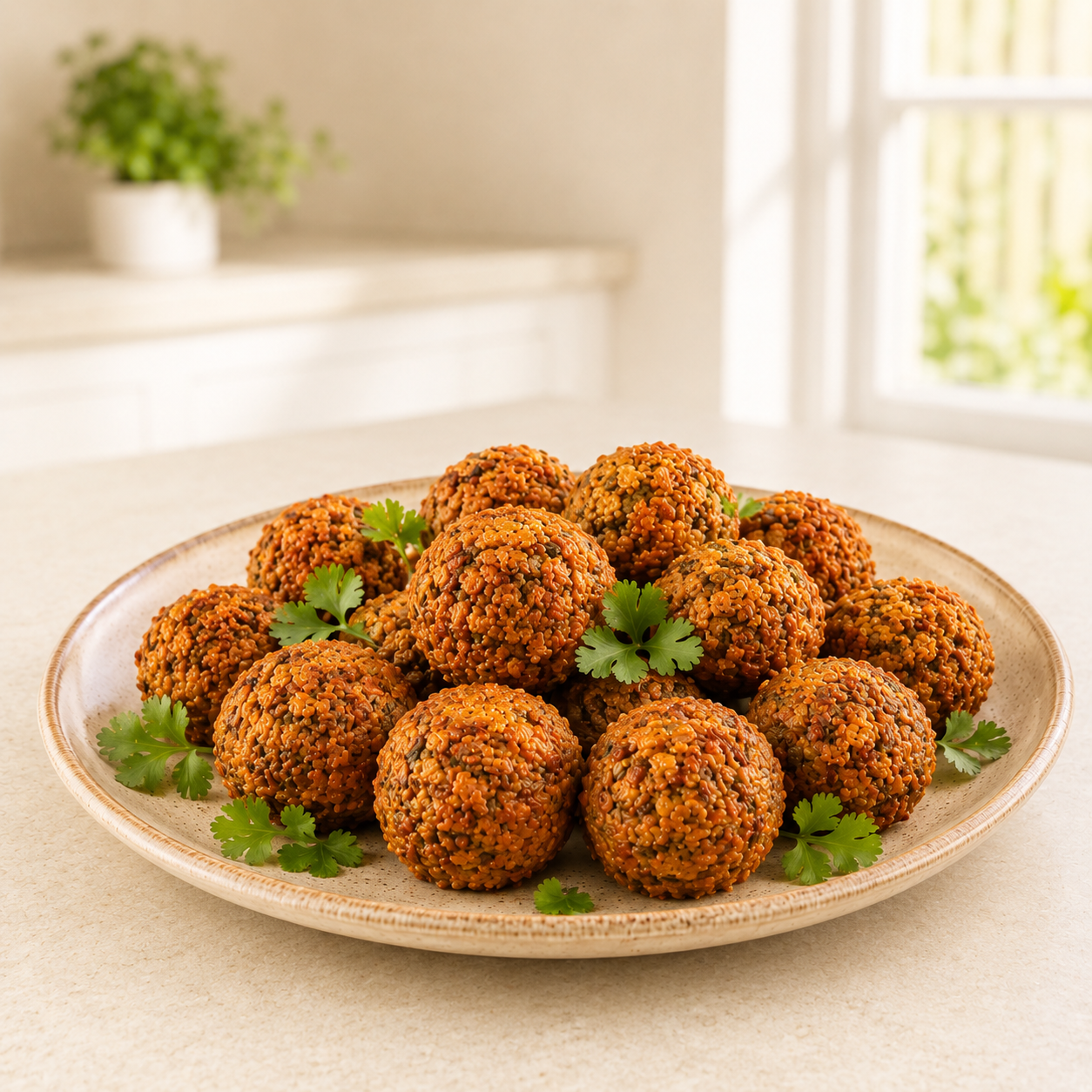 Moong Dal Balls (Lentil Fritters)